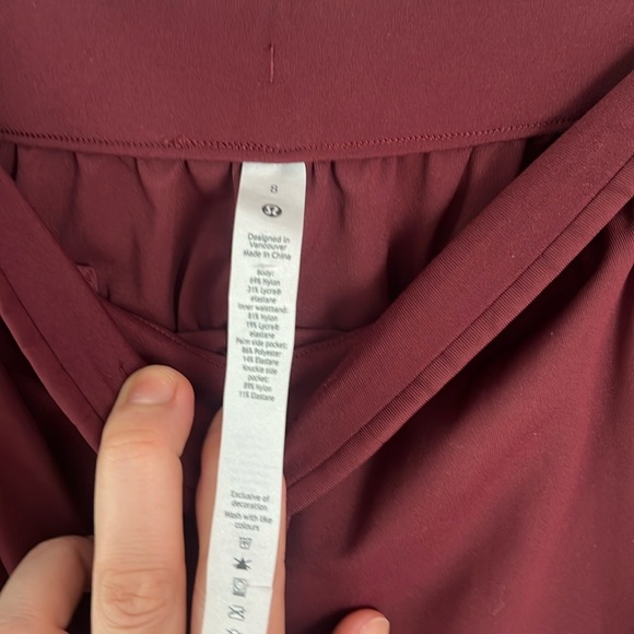 - Lululemon Keep Moving High Rise Full Length Pants Sz 8 - Picture 6 of 11